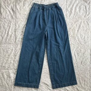 Cider Elastic-Waist Denim Pants